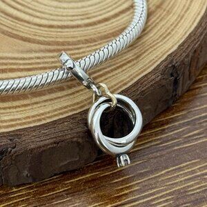 Pandora Two-tone Wedding Rings Dangle Charm